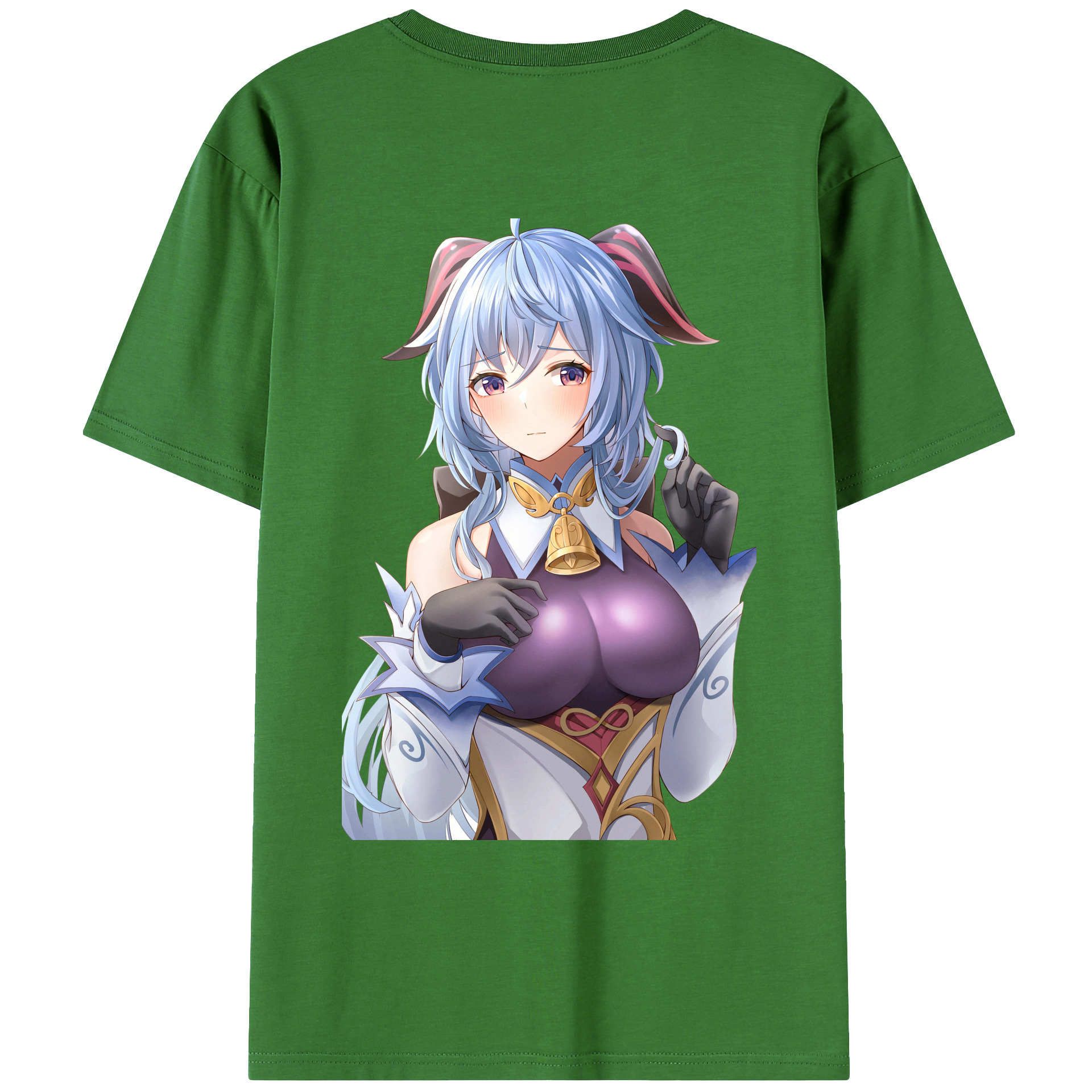 げんし神 甘雨 かんう genshin Ganyu レディース半袖Tシャツ(バックプリント)